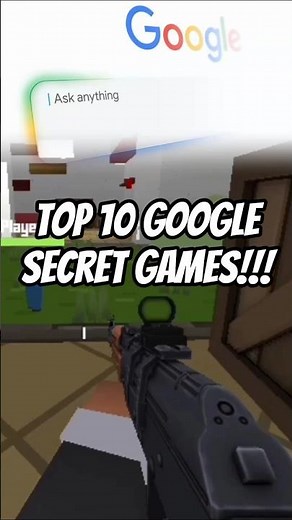 Top 10 Secret Games in Google you never know!! #shorts #secret #games #google