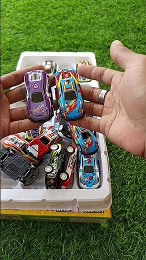 Unboxing and Testing Car Racing and Bus Tayo Diecast No Talking With Natural Sound Water