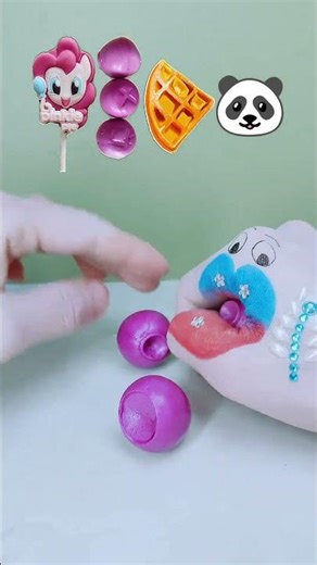 ASMR Convenient to eat two-dimensional snacks, children's food 🍦🍧🍰🍬 #snacks #candy #sweet #fun