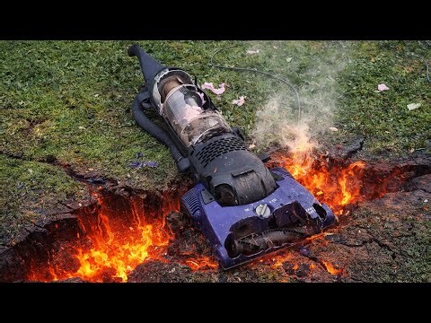 Old Bissell PowerForce Helix Vacuum vs Bowling Ball