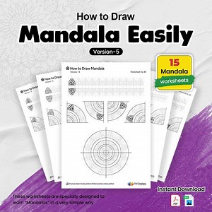 Mandala Drawing Guide: 15 Step-by-step Traceable Worksheets (PDF & JPEG) - Etsy Canada