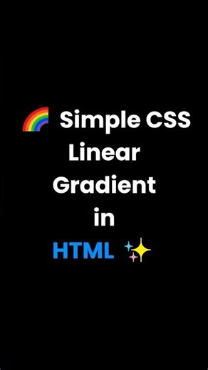 Simple CSS Linear Gradient in html #html #coding #webdevelopment #website #css #htmlcss #cssfilters