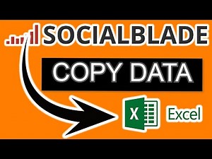 Social Blade data copy export to Excel [100% ✔️✔️] 2020 | సోషల్ బ్లేడ్ డేటా ఎక్సెల్ లోకి కాపీ