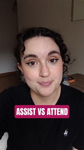 Assist vs attend #inglesencasa #ingles #english #clases #aprenderingles #learnenglish