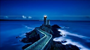 Lighthouse, Ocean, Waves. Free Stock Video