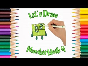 Let’s Draw Numberblocks: Number Four