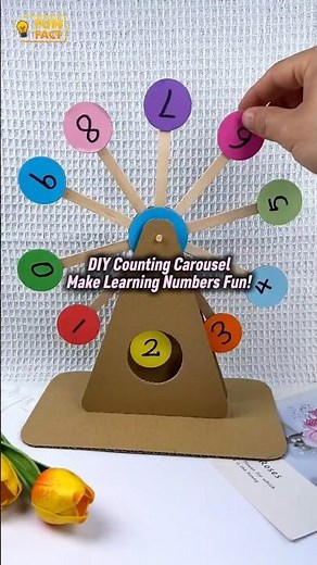 Counting Carousel – Make Learning Numbers Fun! #diy