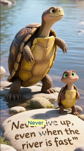 Timmy the Turtle and the Fast River #storytelling #animation #bedtimestories