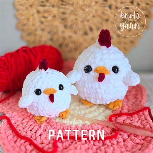 No-sew Crochet Rooster Pattern, Easy Beginner Amigurumi (PDF Download) - Etsy
