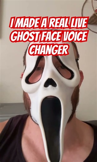 REAL-TIME Ghostface Voice Changer?! 👻🔪 AI Cosplay Tech! Perfect for your Halloween costume