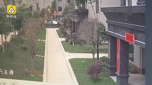 Kid falls outta building