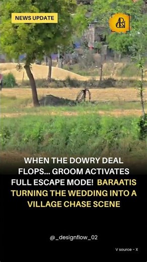"Groom demanded a Scorpio, got fields instead! Full sprint activated