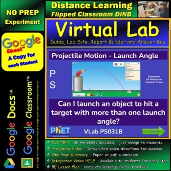 Projectile Motion - Launch Angle STAR* Virtual Lab Google Docs™