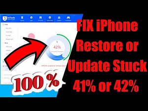 FIX All iPhone Restore or Update Stuck on 41% or 42%. #iPhoneErrorcode1101 #iPhoneStuck42%
