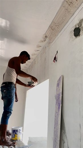 4K views · 22 reactions | how to install gypsum cornice Strip design #gypsumdesigninstall #How_to_install #crown_interior_decoration | CROWN INTERIOR DECORATION | Facebook