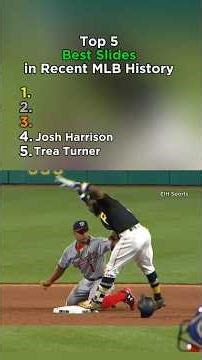 Top 5 Best Slides in Recent MLB History ⚾🔥 #mlb #baseball #ranking #shorts #usa
