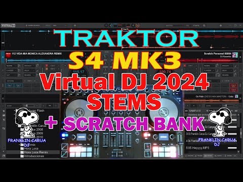 TRAKTOR KONTROL S4 MK3 + VIRTUAL DJ 2024 (Mapeo Personalizado WINDOWS/MAC)(by Franklin Carua DJ)