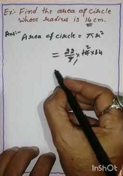 Area of circle example#nice# maths #mathstricks#shorts