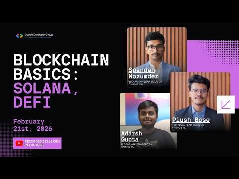 Blockchain 101 - Solana, DeFi, DAO || (Sorry for sound quality)