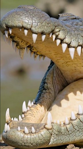 Why the Nile Crocodile Has the Strongest Bite on Earth! 🐊💥 #worldofthewild