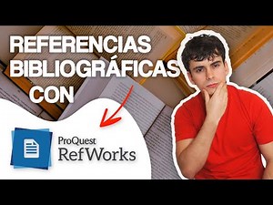 Cómo PONER REFERENCIAS BIBLIOGRÁFICAS en WORD con REFWORKS 2024 ✅ (AL INSTANTE) 🔔