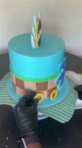 Decorate with me- EPIC Sonic Cake Decorating | Fondant + Edible Image Magic!