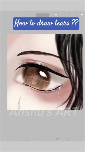 How to draw tears 💦 #tutorial#arttutorial#anime#animeart