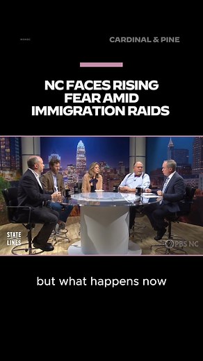 4.8K views · 157 reactions | Many voters who wanted a different approach to immigration reform voted for President Trump in 2024, but arresting longstanding members of the community who had no criminal record is probably not what they meant. Political correspondent Michael McElroy talked about the recent Border Patrol raids in NC on Friday’s episode of “State Lines” on PBS North Carolina.  PBS NC | Cardinal & Pine | Facebook