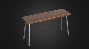 Wooden table - Download Free 3D model by Eleanie