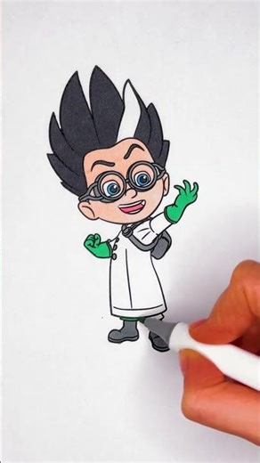 Coloring Adventure with Romeo from PJ Masks! 🎨✨