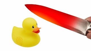1000 Degree Glowing Knife vs Rubber Duck Experiment