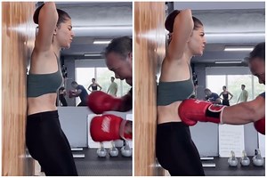 Alaya F Gets Punched In The Stomach During Tough Gym Training Session, Video Viral