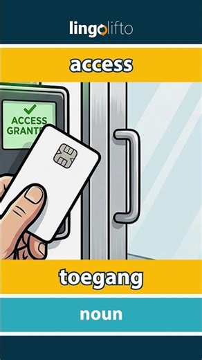 🇬🇧🇳🇱 access - toegang : learn English : laten we Engels leren : vocabulary builder