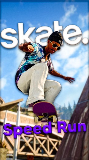 Can you beat my speed run time? #skate #skate4 #skateboarding