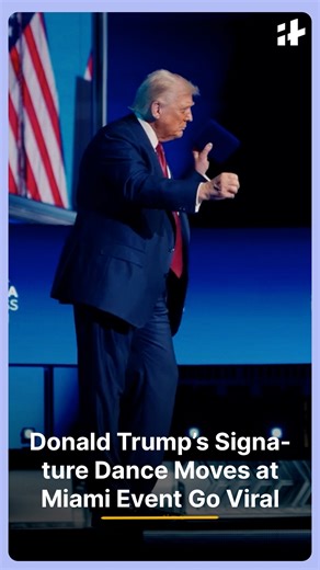 A video of Donald Trump showing off his signature dance moves in Miami has gone viral. After delivering a fiery keynote address, the U.S. President lightened the mood with his trademark grooves, leaving the crowd cheering and social media buzzing. #DonaldTrump #ViralVideo #TrumpDance #MiamiEvent #AmericaBusinessForum #USPolitics #TrendingNow #ViralMoments #TrumpNews #Entertainment | Indiatimes