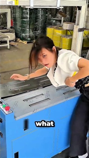 This girl didn’t realize how fast this machine really works #shortvideo