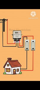 Home Electricity Meter Connection | Live & Neutral Wiring | #shots #electrician | Roni Electrician