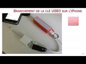 iPhone - Enregistrer des photos sur une clé USB