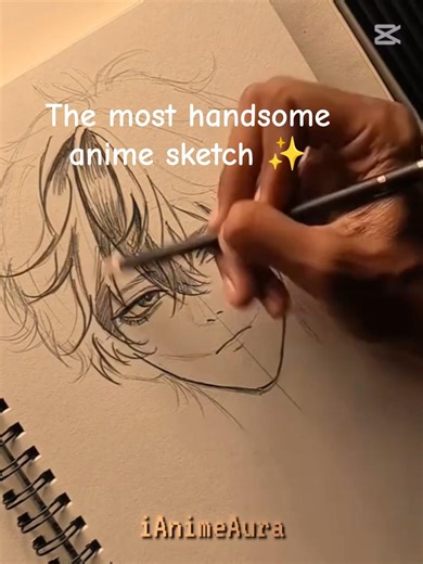 Anime sketch #sketches #drawing #art @Luxury-w5x@Aero_Luxe_Edits @iAnimeAura #shorts