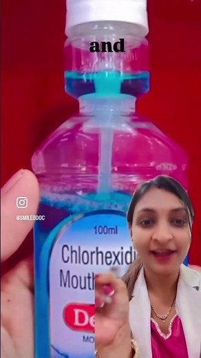 Use Chlorhexidine precisely 👆🏻‼️ #doctor #mouthwash #dentistry #education