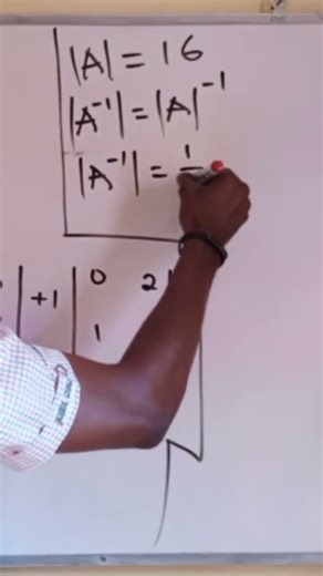 Inverse of Determinant #maths #education #matrix #mathematics