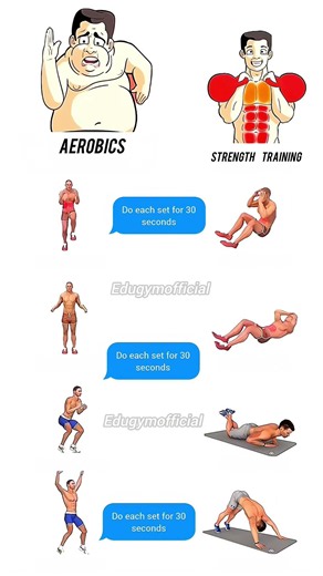 Build Muscle and Burn Fat Aerobics Strength Training Circuit 🔥 #Shorts