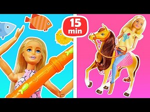 Barbie ja HARRASTUKSET || Barbie-nuket ja lasten lelut - Lastenohjelmia suomeksi
