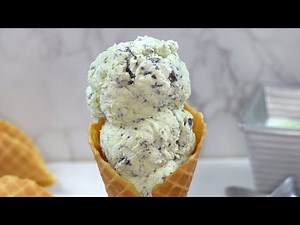 The BEST & EASY Mint Chocolate Chip Ice Cream is smooth rich and delicious.