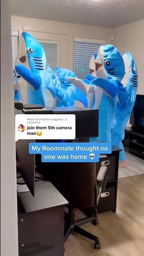 5th Camera man joins Viral #DancingSharks 🦈🦈🦈🦈 #LeftShark #CaliforniaGurls #SharkGuy #KatyPerry