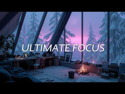 Snowy Retreat Productivity Music | Deep Work & Concentration Ambiance