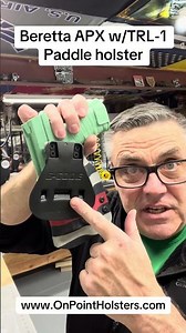Beretta APX w/TRL-1 Paddle holster
