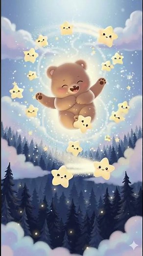 Little Bear Flies to the Stars | Peaceful Bedtime Story for Kids
