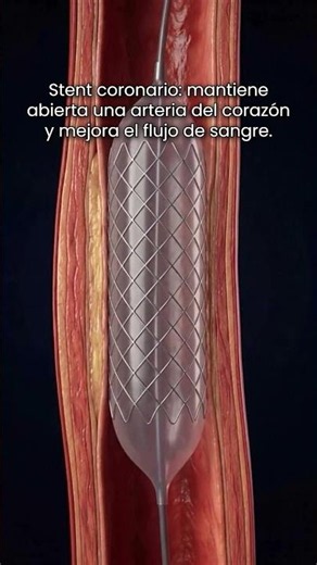 ¿Qué es un stent coronario y cómo ayuda a abrir una arteria tapada?