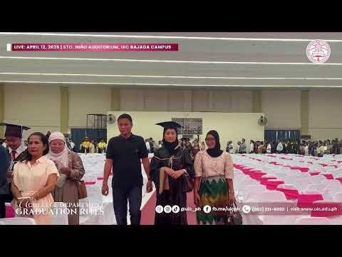 LIVE: UIC 77th Graduation Rites | CABE, CTE, CCS, and CEA (Second Batch)